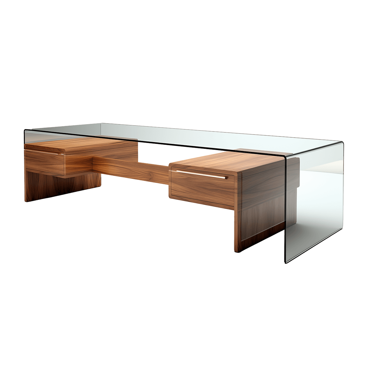 Creative Glass Coffee Table - الصورة 2